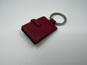 ■【YS-1】 コーチ COACH ■ キーリング キーホルダー ■ 手帳モチーフ 赤 レッド系 全長9cm ■【同梱可能商品】■B