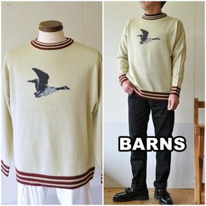 BARNS バーンズアウトフィッターズ　クルーニット　セーター　22412 メンズニット サイズL