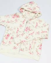 UNIQLO　ユニクロ　スウェットフルジップパーカ　Laura Ashley（ローラア シュレイ）コラボ　花柄　サイズL_画像4