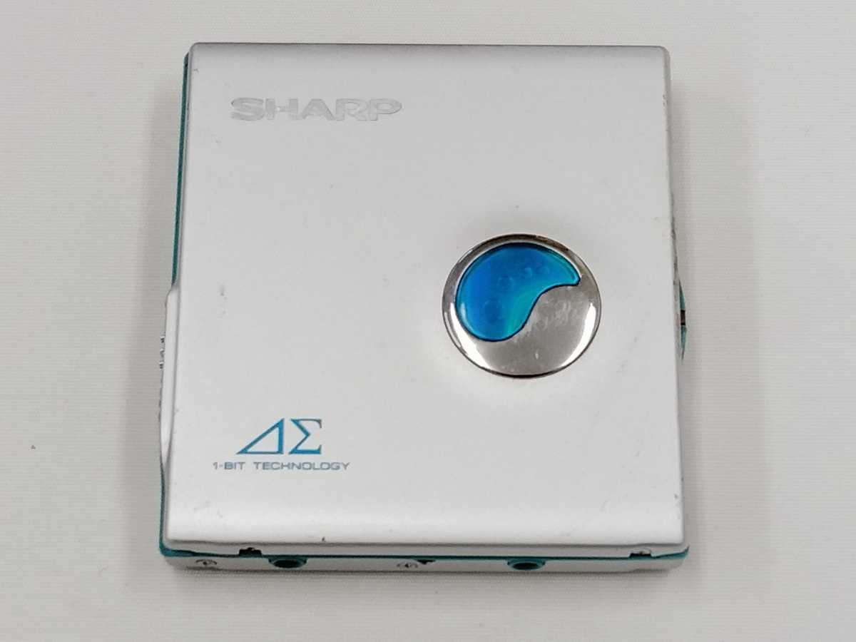SHARP シャープ MD-MT77-A ポータブルMDプレーヤー ブルー オーディオ