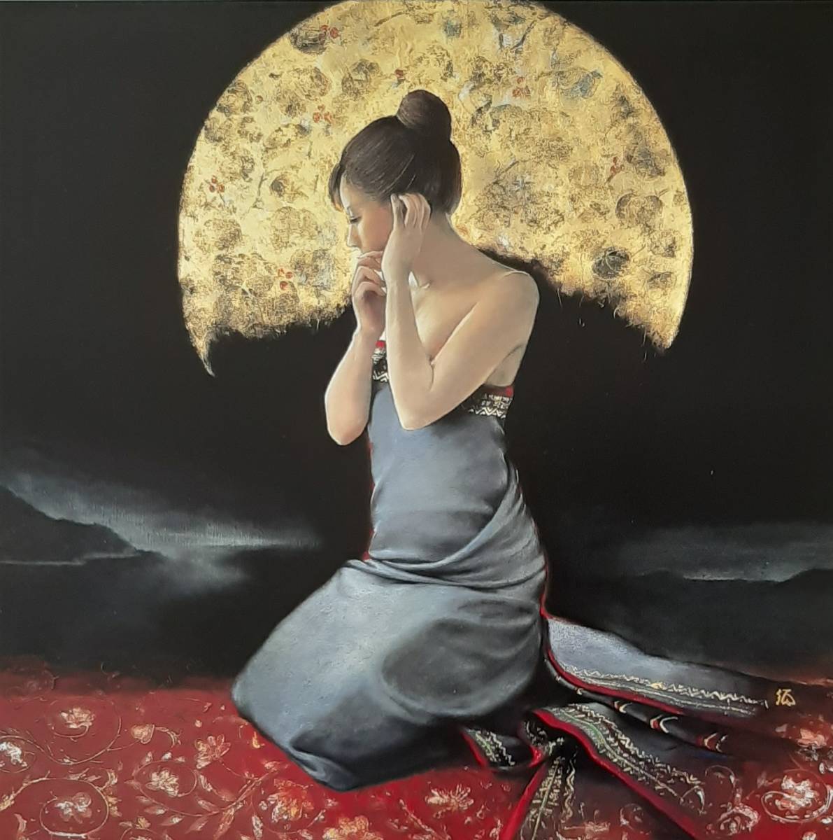 Sumako Yamane, luz de la luna, Cuadros enmarcados de libros de arte raros, cuatro estaciones, paisaje, Obras populares, Viene con un tapete hecho a medida., hecho en Japón, nuevo y enmarcado., envío gratis, cuadro, pintura al óleo, Naturaleza, Pintura de paisaje