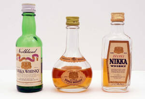 古酒　未開栓 ニッカウヰスキー 　ノースランド・スーパーニッカ・HiHi NIKKA ミニチュアボトル　50ｍｌ　３種