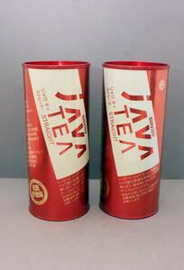 当時物　販促品　大塚ビバレッジ　 JAVA TEA 缶　花瓶貯金箱　2個セット