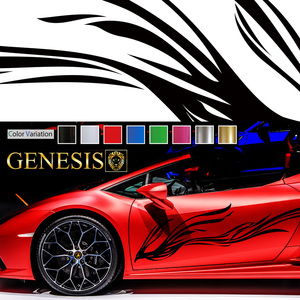 車 ステッカー かっこいい フェニックス 炎 サイド デカール 15 大きい バイナルグラフィック ワイルドスピード系 「全8色」 GENESIS