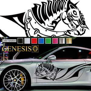 車 ステッカー かっこいい ユニコーン 馬 サイド デカール 88 大きい バイナルグラフィック ワイルドスピード系 「全8色」 GENESIS