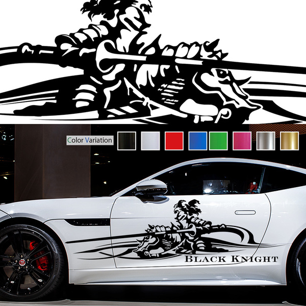 車 ステッカー かっこいい 黒騎士 ナイト サイド デカール 133 大きい バイナルグラフィック ワイルドスピード系 「全8色」 GENESIS
