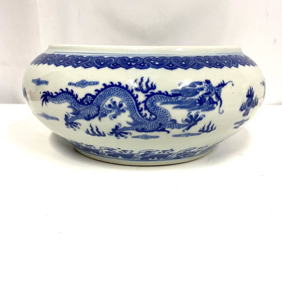 ト送料込 中国古美術 道光年染付け茶碗 茶道具 染付け C3-6