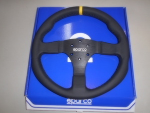 SPARCO R350 NEW steering gear (BK leather /BK spoke -35Φ)( stock goods )* postage extra .