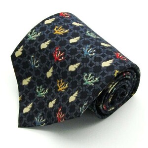  Jim Thompson total pattern sea high class silk Thai made brand necktie men's navy superior article JIM THOMPSON