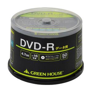 DVD-R CPRM 録画用 1-16倍速 50枚 スピンドル グリーンハウス GH-DVDRDA50/5647ｘ１個