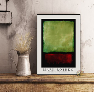 G2249 マーク・ロスコ Mark Rothko キャンバスアートポスター 50×70cm イラスト インテリア 雑貨 海外製 枠なし E