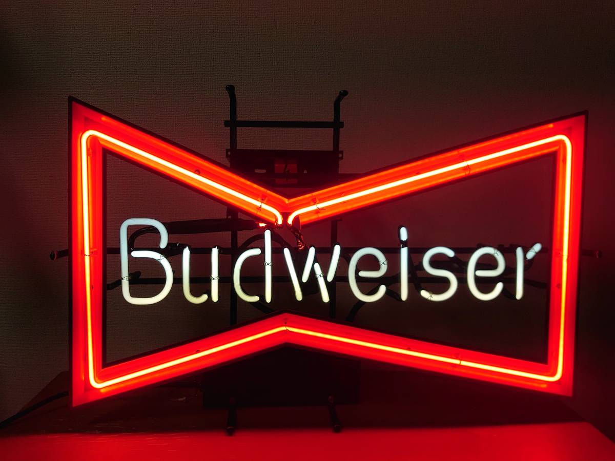 BudWeiser バドワイザー ネオンサイン バッファロー 赤/黄 devdutt.com