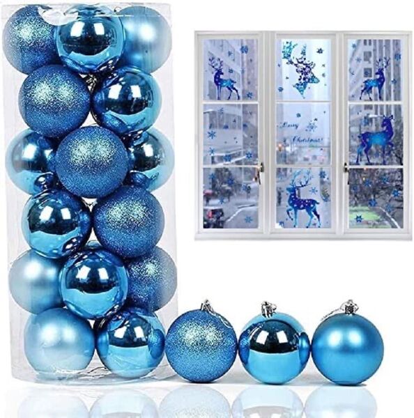 クリスマス オーナメント ボール 豪華 3種類 24個セット
