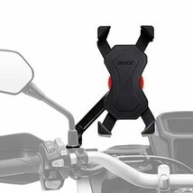 送料無料★Tiakia バイクスマホ スマートフォンホルダー 携帯固定用 防水 360度回転 脱落防止_画像2