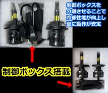 ヘッドライト ロービームバルブ 8面 LED H4 ジムニー JB23W スズキ H10.10～H13.12 20000lm_画像6