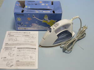 【即日発送】TOSHIBA　東芝　スチームアイロン　家庭用　TA-CE7　ブルー　2012年購入