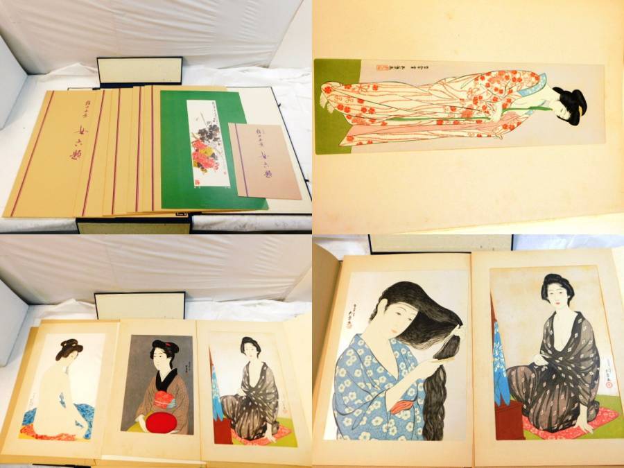 店長大暴走!クリアランスSALE 木版美人画一葉 昭和51年美人画素描集二