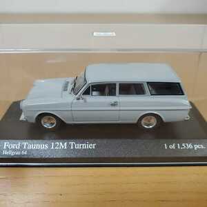 1/43 ミニチャンプス /Ford Taunus 12M Turnier Break 1962 Hellgrau 64/フォード タウヌス・タウナス 12m ターニエ ブレイク グレー