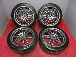 【中古セット】☆希少☆ RAYS グラムライツ Ultimate57 18インチ 9.5J+22 8.5J+33 5H114.3＆ゼクノバ 235/40R18 245/40R18