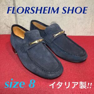 【売り切り!送料無料!】A-252 FLORSHEIM SHOE ローファー!26cmイタリア製!中古箱なし!