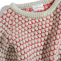 美品。軽くて暖かい！ISLAND TIDES アイランドタイド　イギリス製　　柄編み　ウールニット セーター　34　_画像5
