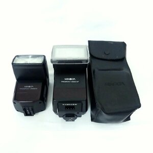 【１円】MINOLTA ミノルタ PROGRAM 4000AF、3500xi ストロボ カメラアクセサリー 2点 USED /2212C