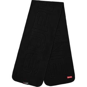 Supreme Polartec Logo Scarf COLOR/STYLE：Black 17FW