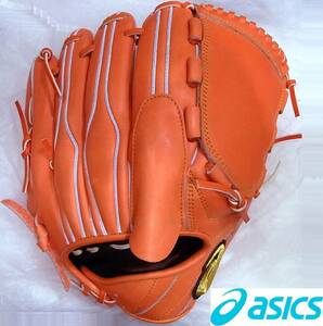 Бесплатная доставка для немедленного решения Новая жесткая перчатка ASICS BOHNN3 для кувшина (базовый тип) R Оранжевый Япония Золотая Сцена Бейсбол Питчер Перчатки
