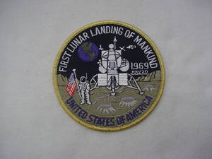 UNITED STATES OF AMERICA FIRST LUNAR LANDING OF MANKIND 1969 July 20 Patch