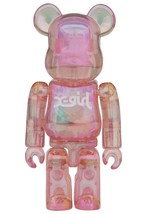 送料無料 BE@RBRICK ベアブリック MEDICOM TOY X-girl 2020 100％ & 400％ PINK エックスガール メディコム・トイ_画像2