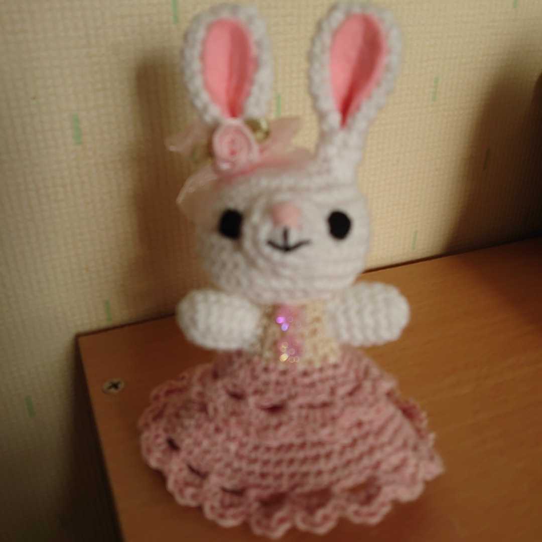 Llavero de conejo hecho a mano, un poco mas grande, juguete, juego, peluche, Amigurumis