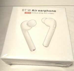 ワイヤレス ダブル エアー イヤホン 両耳用 ホワイト Bluetooth Earphone