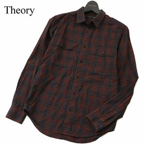 Theory セオリー 【MIRTLE BARHAM A】 長袖 ワーク チェック シャツ Sz.XS　メンズ　A2T14725_C#C