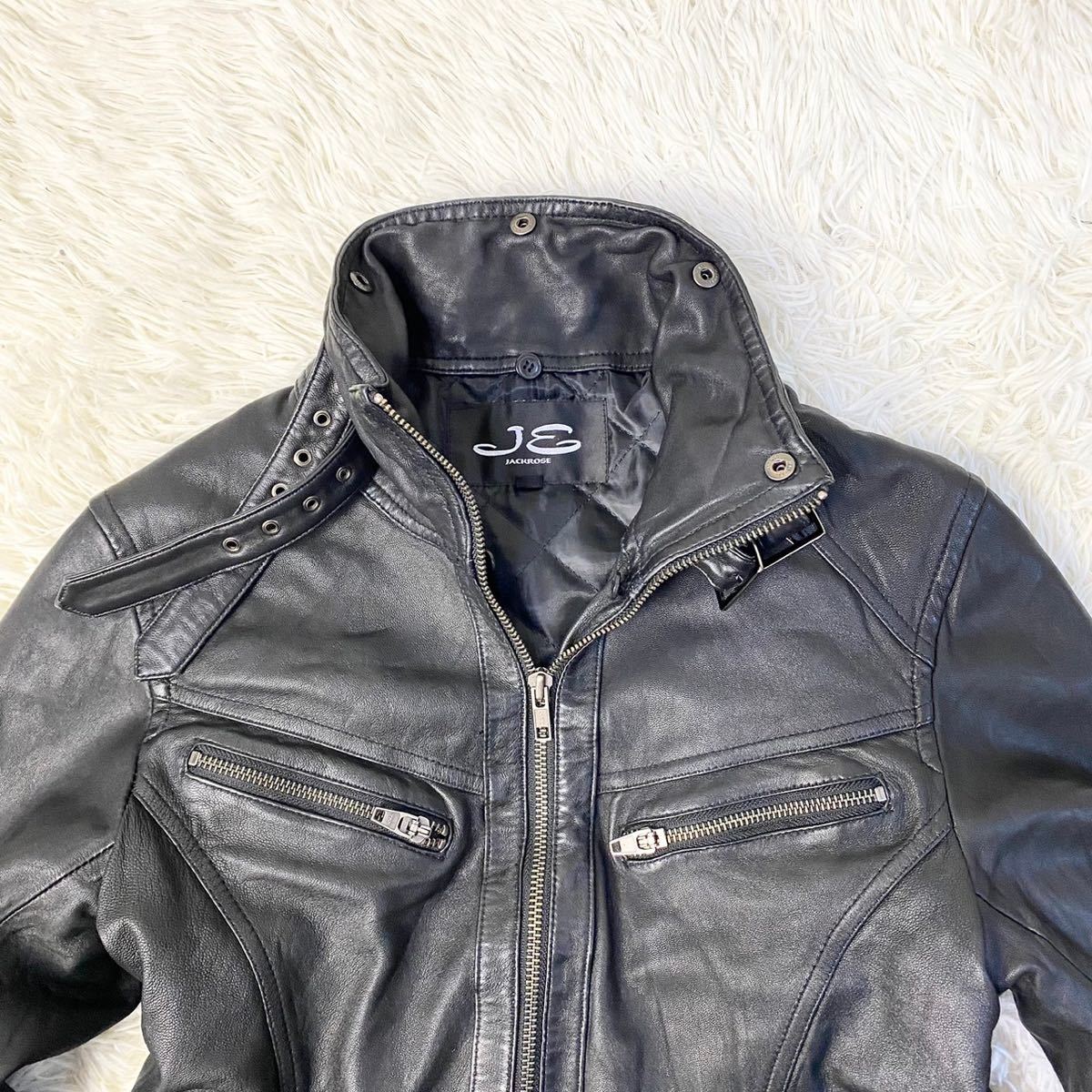 希少Lサイズ 極美品 JACKROSE ジャックローズ ライダースジャケット