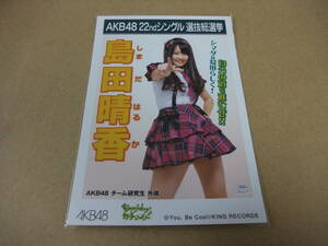 AKB48 生写真 Everyday、カチューシャ 島田晴香 AKB48 研究生 22thシングル 選抜総選挙 まとめて取引 同梱発送可能