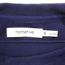 極美品 21aw nonnative TROOPER CREW POLY FLEECE POLARTEC NAVY 2 NN-C4003 ノンネイティブ フリース クルーネック ネイビー_画像3