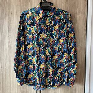 151 paul smith ポールスミス 長袖総柄カラフルシャツ