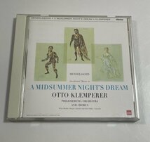国内盤CD『メンデルスゾーン:フィンガルの洞窟 劇付随音楽 「真夏の夜の夢」 クレンペラー』TOCE-13347 2006年発売_画像1