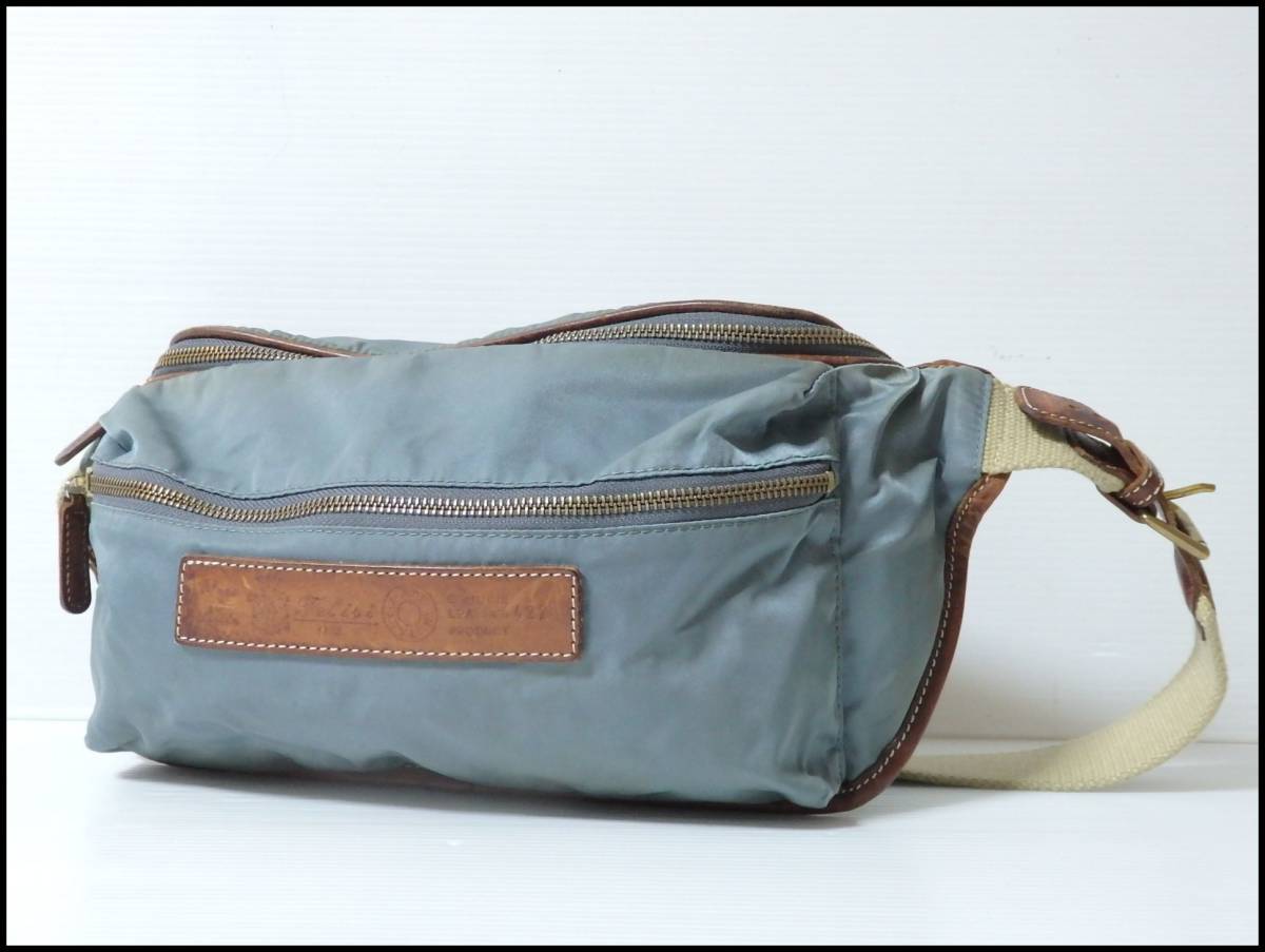 ☆入手困難品☆フェリージ 2wayバッグ ナイロン レザー ボルドー 10-53