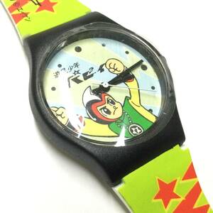 [ Showa Retro * Vintage, battery new goods replaced ] manga anime Yusei boy papii wristwatch 