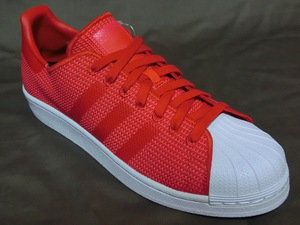 ★海外限定 アディダス オリジナル【adidas Originals】スーパースターSUPERSTAR Red BY8711 メッシュ 27.5cm 新品 未使用 箱あり★