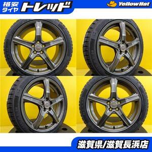 プリウス 冬タイヤ 新品 ネクセン WIN-ice2 215/45R17 2022年製 中古 TOPRUN 17インチ 5H-100 4本セット 86 BRZ インプレッサ