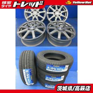 プレマシー アクセラスポーツ HOTSTUFF EXCEEDER EX9 6J-15 +50 5H114.3 グッドイヤー E-Grip RVF02 195/65R15 92H 2022年製 高萩店