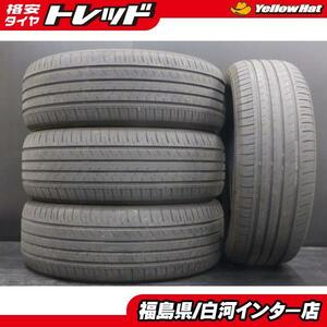 中古 サマータイヤ 4本セット ヨコハマ ブルーアース GT AE51 215/60R16 95H カムリ クラウン ヴェゼル オデッセイ CX-3 白河