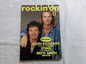rockin'on ロッキング・オン 1988 11月 KEITH RICHARDS/STING/PATTI SMITH