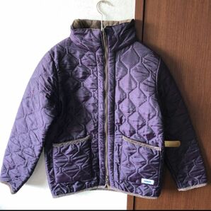 【ARMEN／アーメン】リバーシブル キルティングジャケット、パープル、紫、サイズ０、Sサイズくらい、