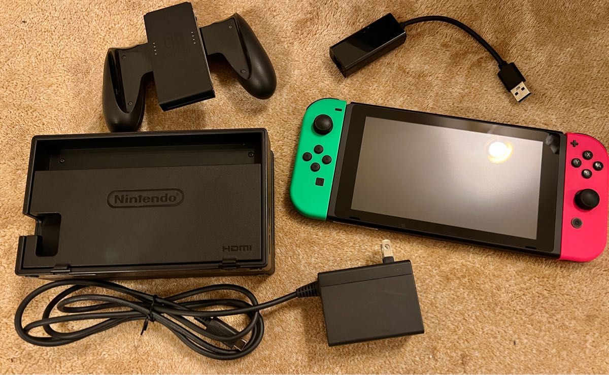 美品 Nintendo Switch マリオレッド×ブルー セット ニンテンドー