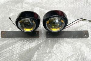 [ rare!] Nissan original OP option BNR32 Skyline GT-R GTR yellow foglamp left right set 