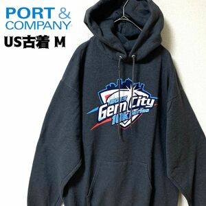 US古着 PORT&COMPANY スウェットパーカー イベント ヴィンテージ フーディ