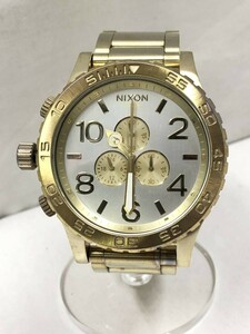 NIXON Nixon wristwatch THE 51-30 CHRONO Gold men's quartz SS-117690